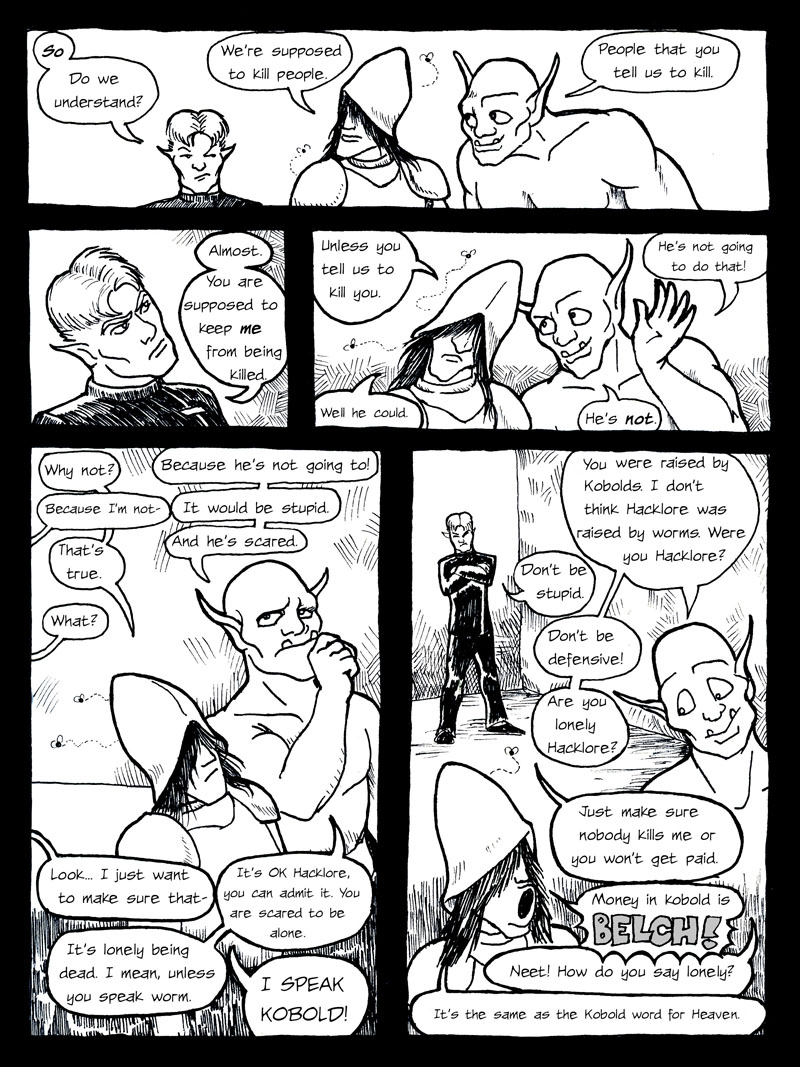 Page 007 – Napoleon and Darkwyn Discuss Hacklore