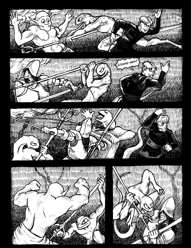 Page 015 – The Attack of the Lizardmen!