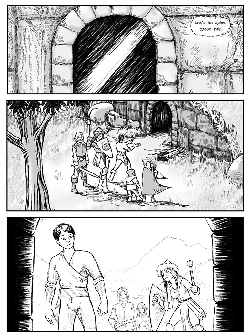 Page 35 – The Arrival at the Cave