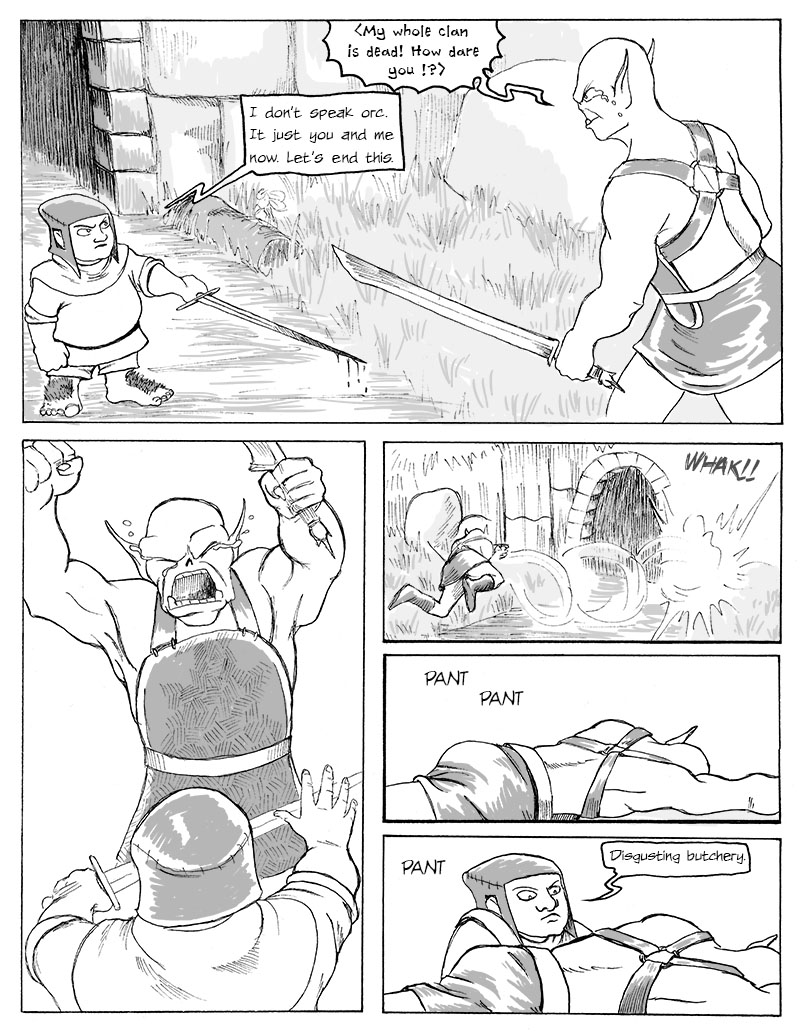 Page 97 – The Fight in Front of the Cave, Final Page