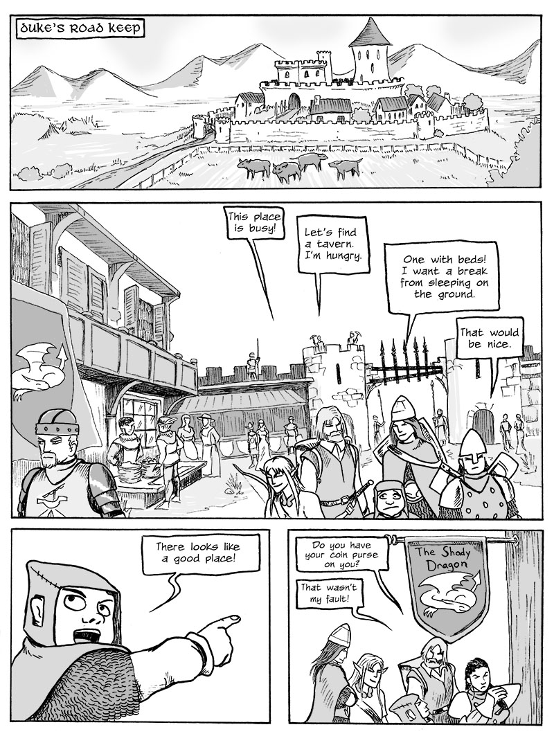Page 164 – Arrival at Duke’s Road Keep