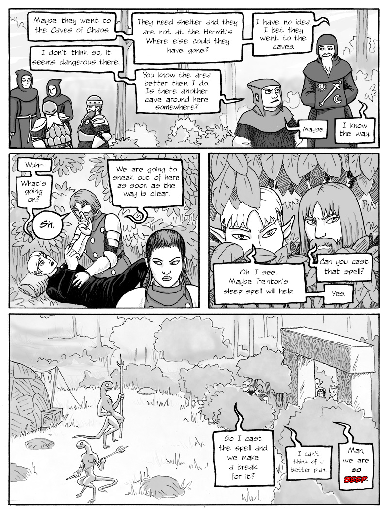 Page 263 – What the people who are not Blueblade and Illerya are doing.