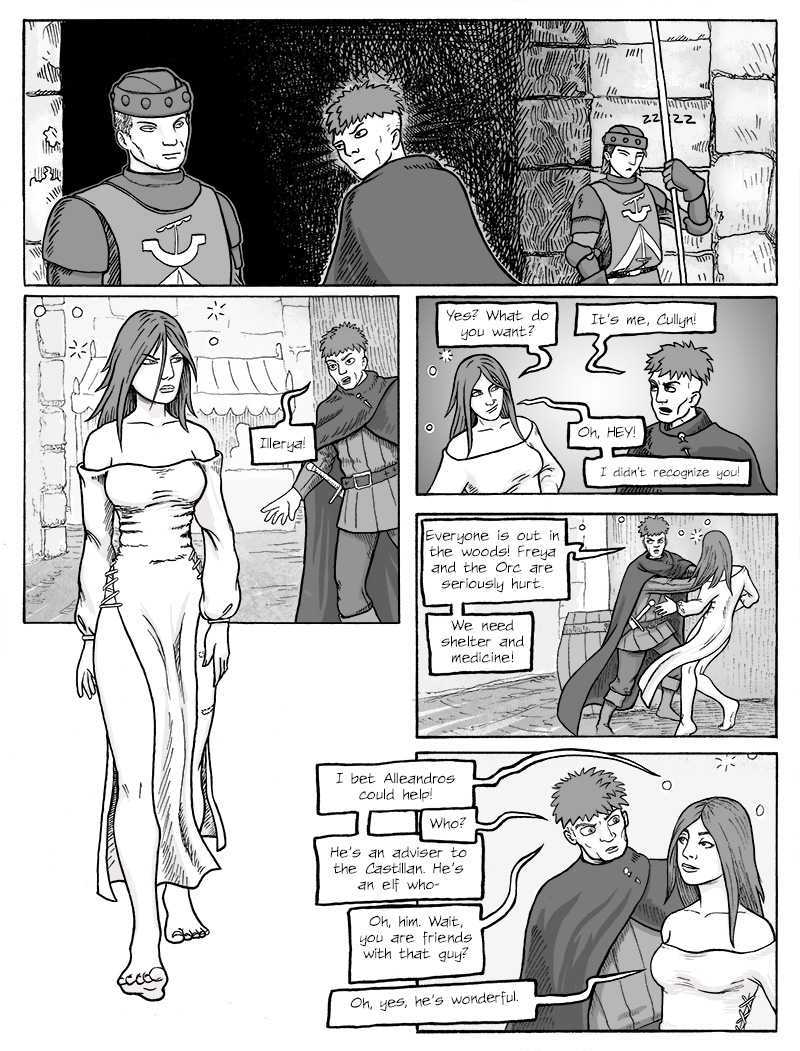 Page 272 – Cullyn meets up with Illerya inside the Keep.