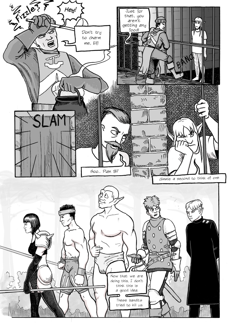 Page 293 – The Guard Makes his Saving Throw.