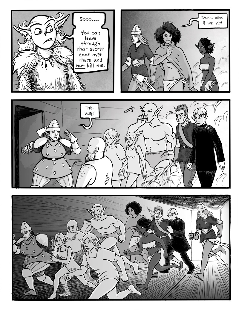 Page 332 – The Party exits the Bugbear lair