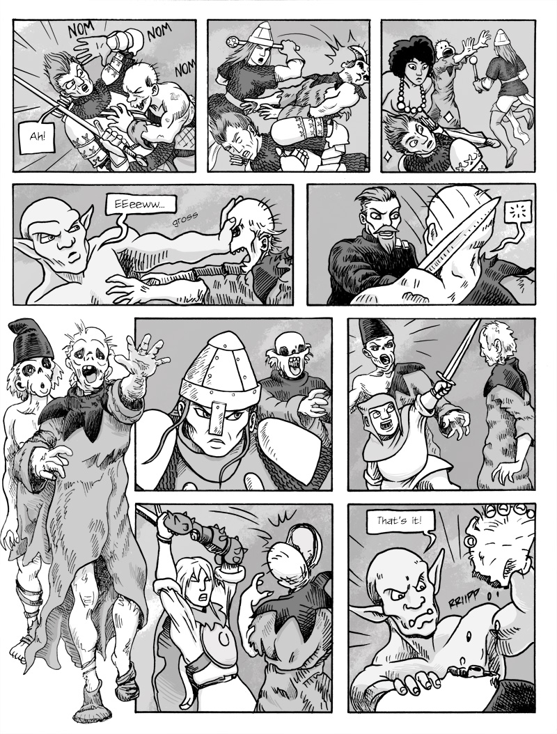 Page 390 – BIG zombie fight!