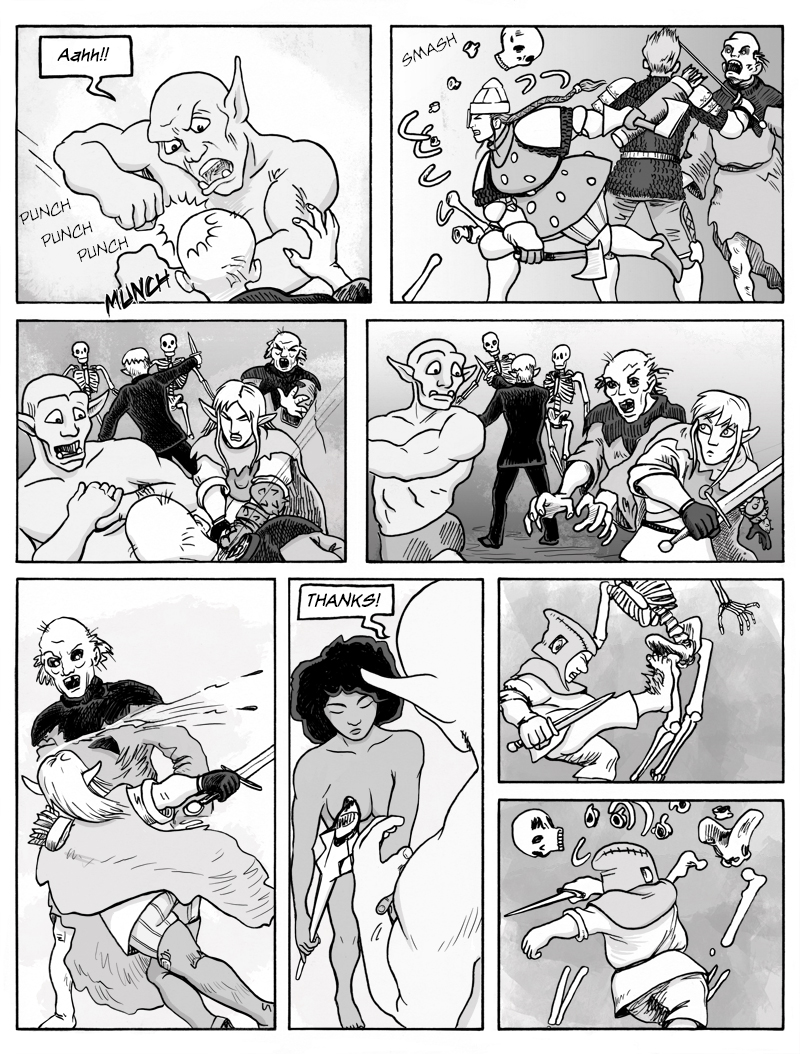 Page 393 – More Skeleton Fighting!