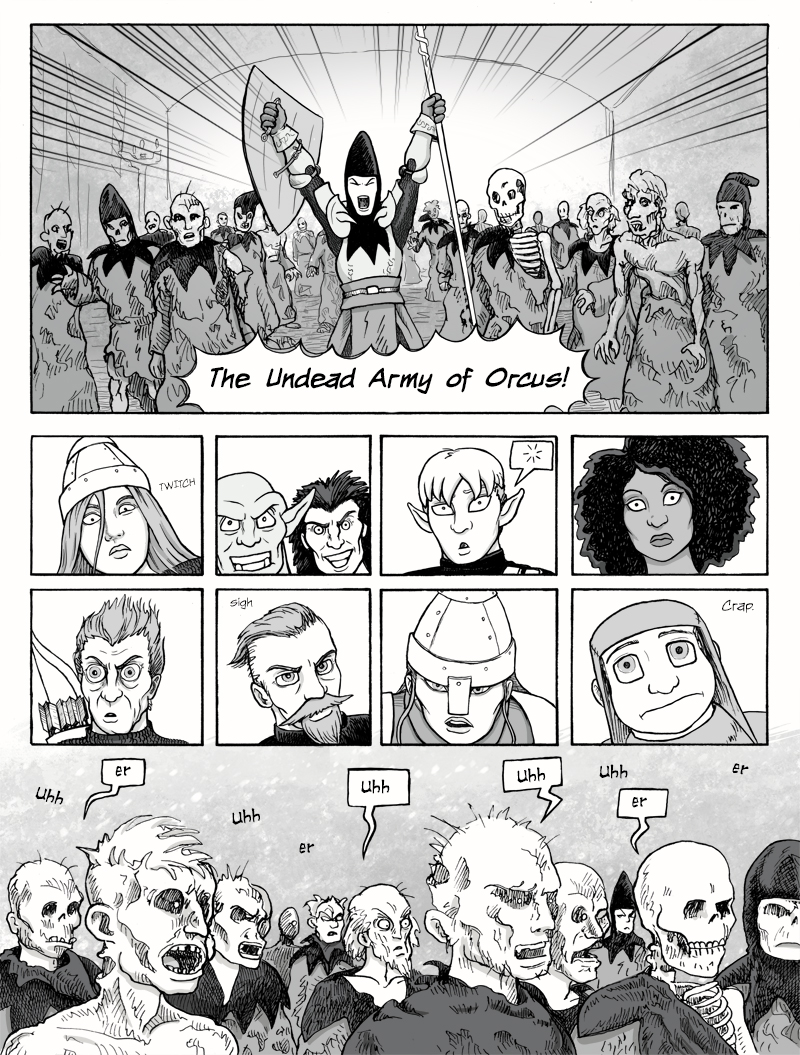 Page 423 – The Undead Army of Orcus!