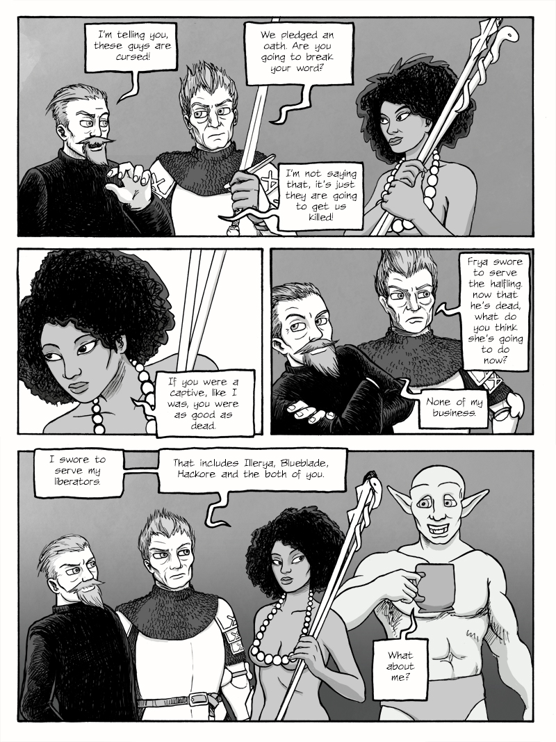 Page 443 – The Henchmen get talking.